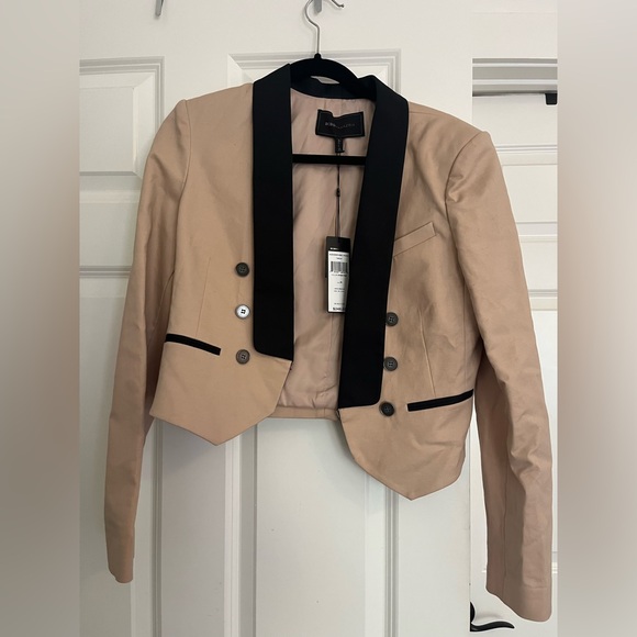 BCBGMaxAzria Light Pink and Black Blazer